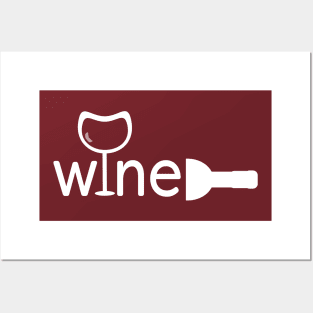 Wine logo for wine lovers Posters and Art